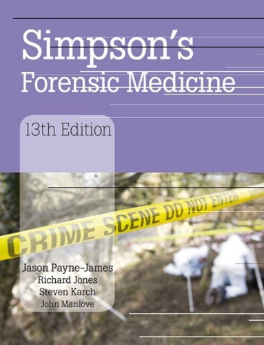 Simpson's Forensic Medicine, 13th Edition