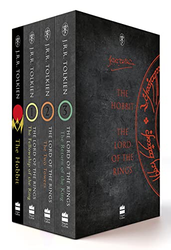 Tolkien 4 book boxed set (The Hobbit, The Fellowship of the Ring, The Two Towers, The Return of the King)