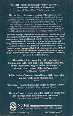 New Grove Masters of Italian Opera