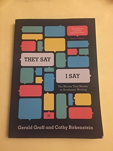 "They Say / I Say"