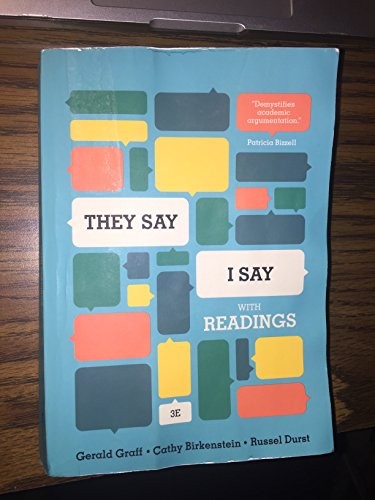 "they Say / I Say"