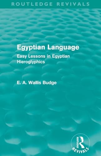 Egyptian Language (Routledge Revivals)