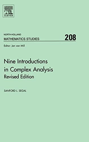 Nine Introductions in Complex Analysis - Revised Edition