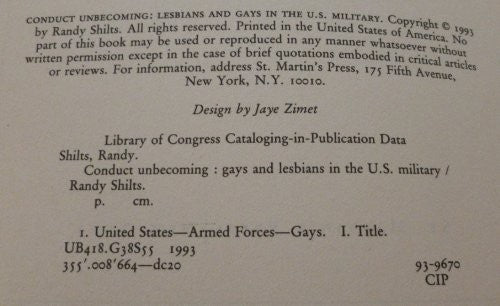Conduct Unbecoming