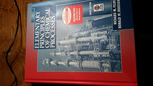 Elementary Principles of Chemical Processes 3E WIE