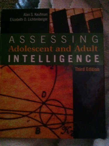 Assessing Adolescent and Adult Intelligence