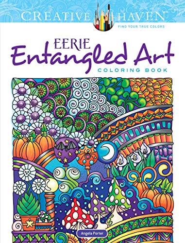 Creative Haven Eerie Entangled Art Coloring Book cover