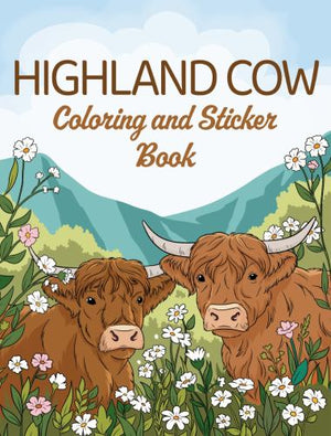 Highland Cow Coloring and Sticker Book