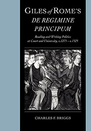 Giles of Rome's De regimine principum