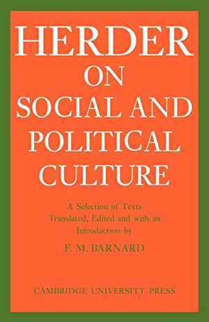 J. G. Herder on Social and Political Culture