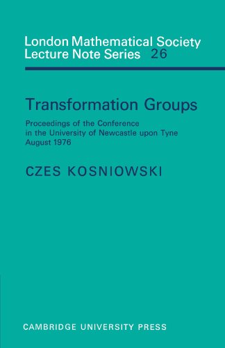 Transformation Groups