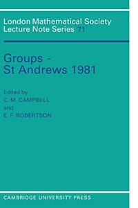 Groups - St Andrews 1981 