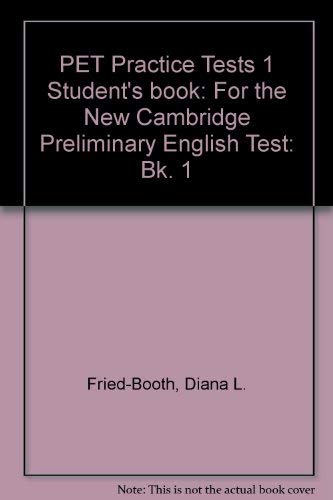 PET Practice Tests 1 Student's book