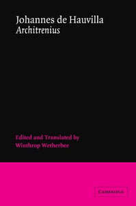 Johannes de Hauvilla: Architrenius 