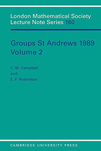 Groups St Andrews 1989: Volume 2 