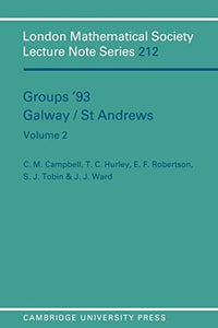 Groups '93 Galway/St Andrews: Volume 2 