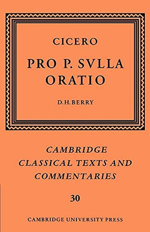 Cicero: Pro P. Sulla oratio