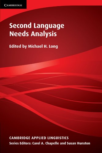 Second Language Needs Analysis