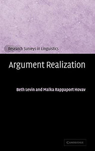 Argument Realization 