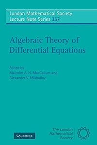 Algebraic Theory of Differential Equations 