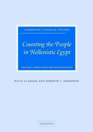 Counting the People in Hellenistic Egypt 2 Volume Hardback Set