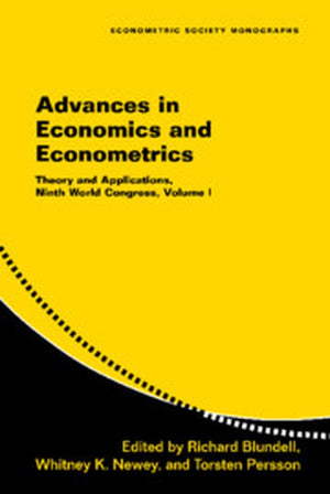 Advances in Economics and Econometrics: Volume 1