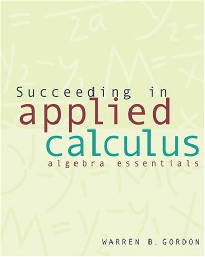 Succeed in Applied Calculus