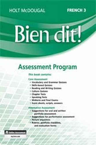 Assessment Program (Bien Dit!, Level 3)
