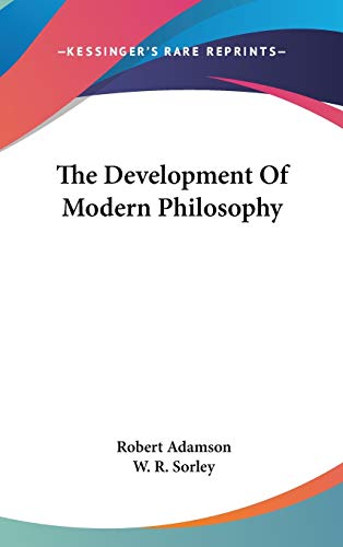 The Development Of Modern Philosophy