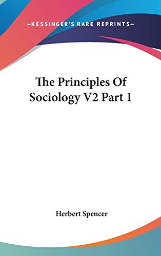 The Principles Of Sociology V2 Part 1
