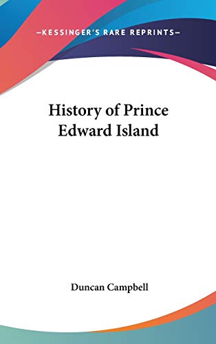 History of Prince Edward Island cover