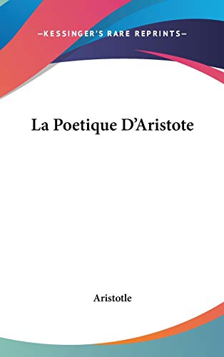 La Poetique D'Aristote cover
