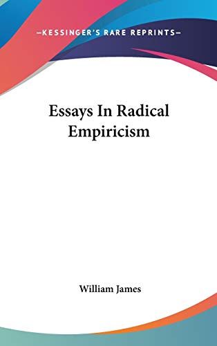 Essays In Radical Empiricism cover