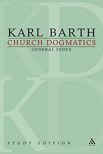 Church Dogmatics Study Edition General Index