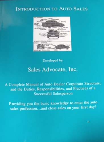Introduction To Auto Sales