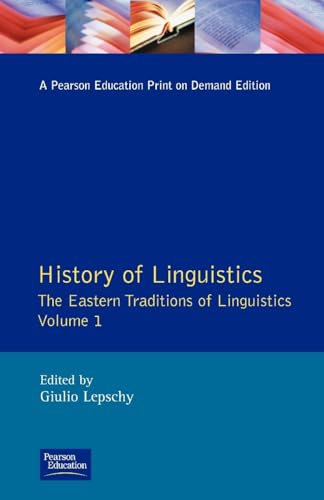 History of Linguistics Volume I
