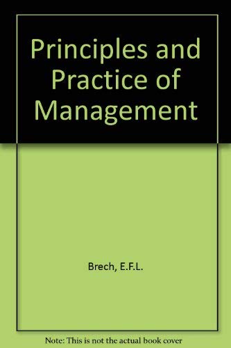 Principles and Practice of Management