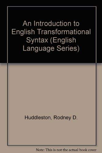 An Introduction to English Transformational Syntax