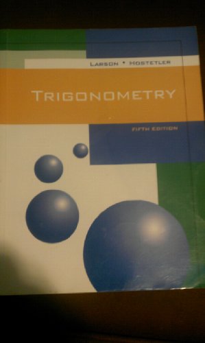 Trigonometry Fifth Edition Custom Publication