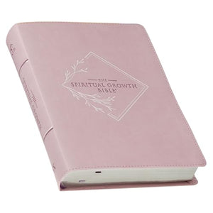 Nlt, the Spiritual Growth Bible Faux Leather, Lavender 