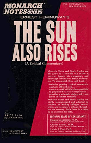 Ernest Hemingway's the Sun Also Rises
