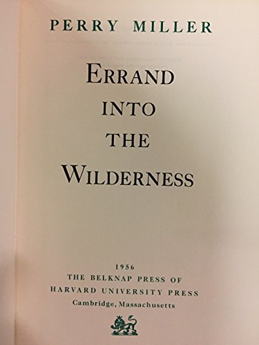 Miller: Errand into the Wilderness
