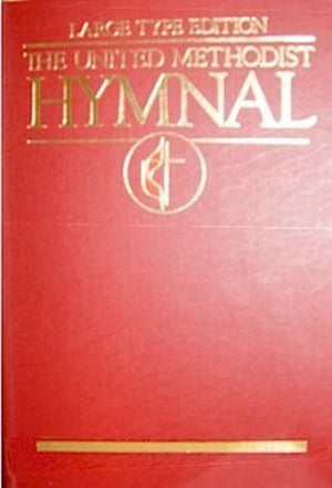 Hymnal United Methodist Large Type Bright Red