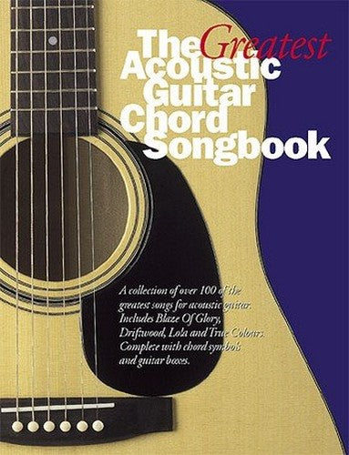 The Greatest Acoustic Guitar Chord Songbook
