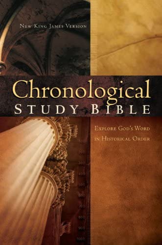 NKJ Chronological Study Bible Toffee Leathersoft cover