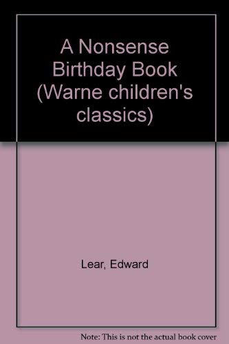 A Nonsense Birthday Book