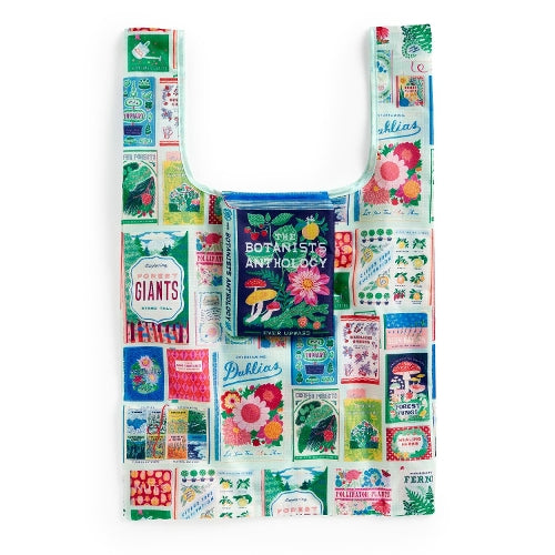 Ever Upward Botanist Bookshelf Packable Nylon Tote Bag cover