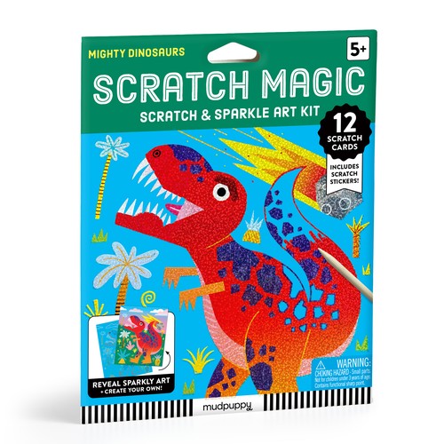 Mighty Dinosaurs Scratch Magic: Scratch & Sparkle Art Kit cover