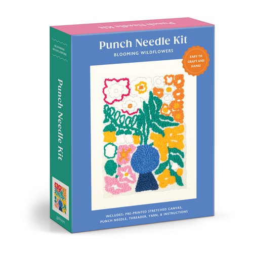 Blooming Wildflowers Punch Needle Kit cover