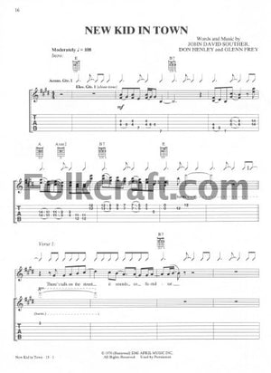 Hotel California: Authentic Guitar-tab (Alfred's Classic Album Editions)